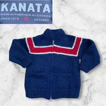 KANATA 카나타 코위찬 니트 네이비 집업 클리닝 완료