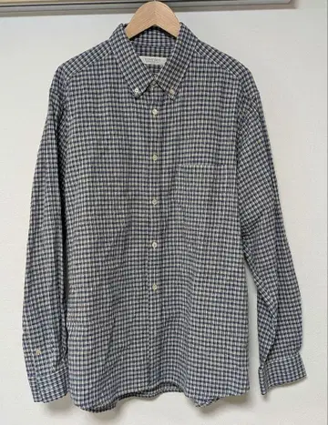 nest Robe / CONFECT 코튼 린넨 긴팔 셔츠 체크