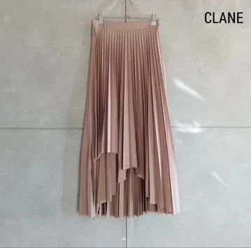 CLANE 클라네 랩 플리츠 스커트 더스티 핑크 정가 28600