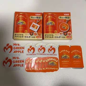 미세스 그린애플 기린 굿에일 키링 스티커