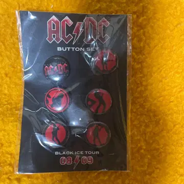 [초레어] AC/DC :BLCKICETOUR 08/09 미니 캔뱃지 세트