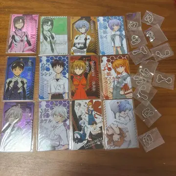 신극장판 에반게리온 메탈릭 플레이트 메탈 카드 스트랩