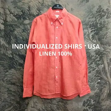 INDIVIDUALIZED SHIRS USA 린넨 100% 셔츠