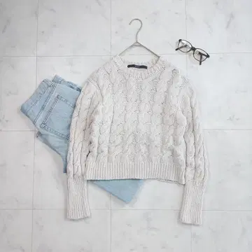 프레임워크 케이블 니트 풀오버 봄 니트