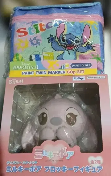 디즈니 스티치 밀키 보아 플로키 피규어 마커