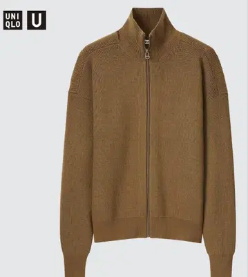 [ 미사용 ] 유니클로 U 메리노 블렌드 풀 집업 스웨터