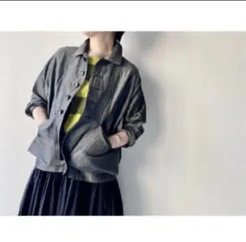 Veritecoeur 린넨코튼 자켓 밴드 포함 포켓