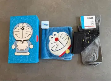 새상품 손수건 양말 세트 도라에몽 일본제 캐주얼 양말 타월 손수건