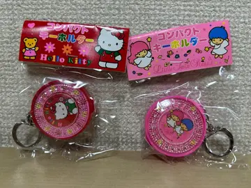 레트로 헬로키티 키키라라 컴팩트 키링 2종 1993년 당시 물품