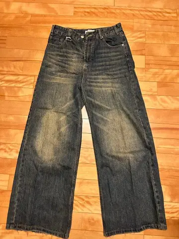 레어템 MENES Mud Wide denim Pants