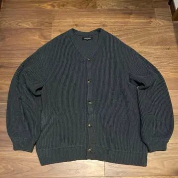 JACKROSE 다크 그레이 V넥 가디건 L