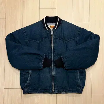 80s COMFY 데님 다운 자켓 블루종 USA제 구제 의류