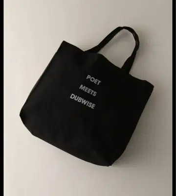POET MEETS DUBWISE 토트백 블랙
