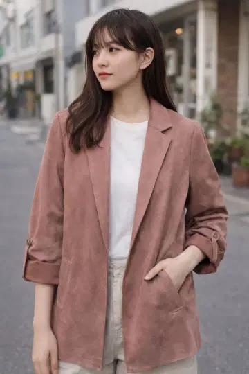 [봄옷 새상품급!] 스트라디바리우스 핑크 자켓 S 사이즈