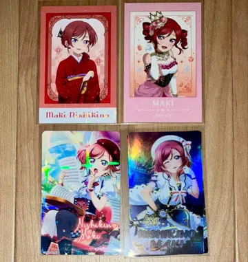 러브 라이브 니시키노 마키 오로라 스티커 카드 트림 오케콘 신사이바시