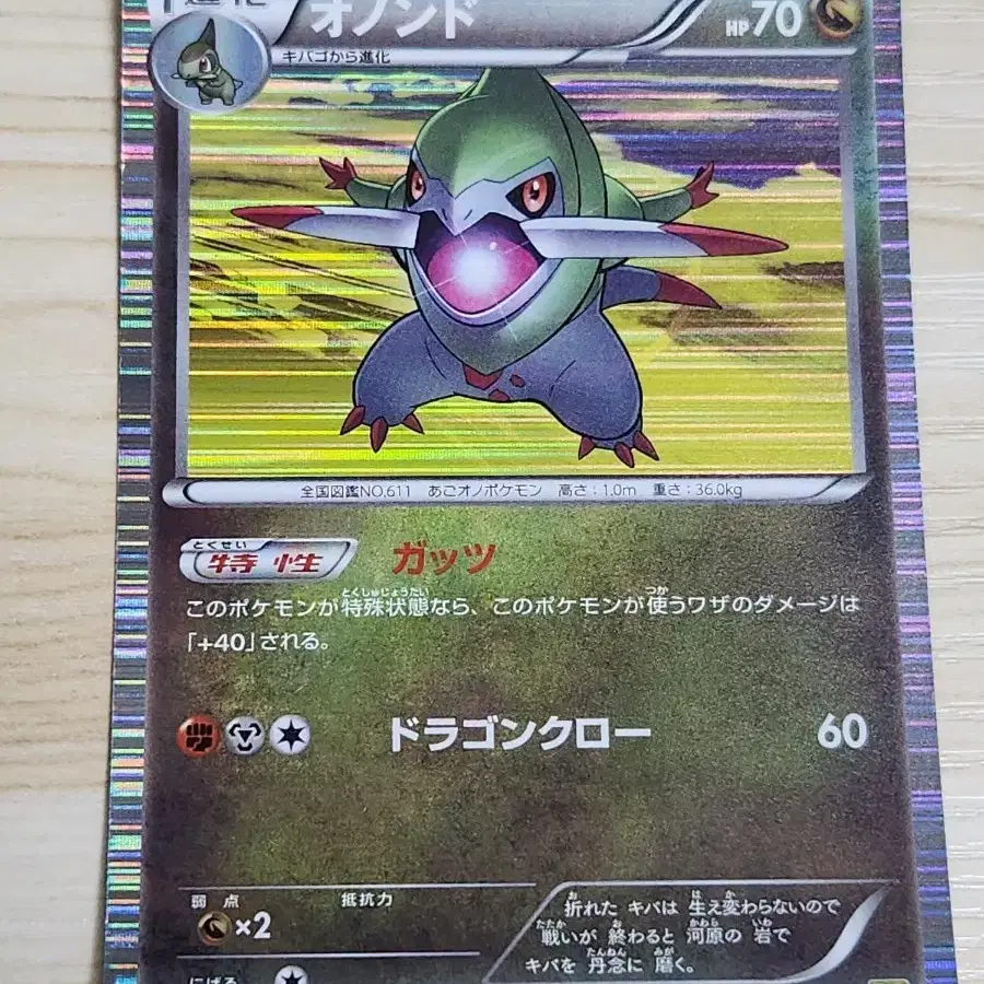 Pokemon Axew Card