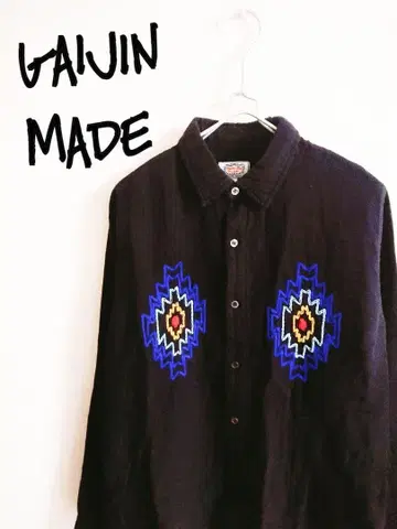 D221223 GAIJIN MADE 자수 긴팔 셔츠
