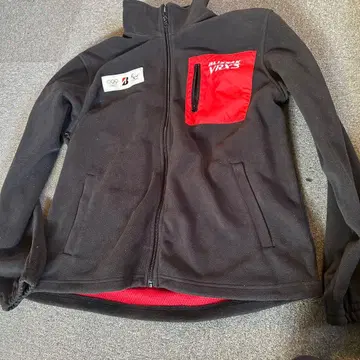 BRIDGESTONE 플리스 자켓 3L 블랙/빨간색