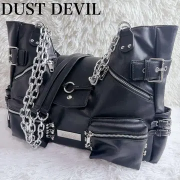 완판 DUST DEVIL 체인 숄더백 지퍼 스터드 y2k