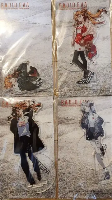 RADIO EVA 아스카 아크릴 스탠드 에반게리온 세트