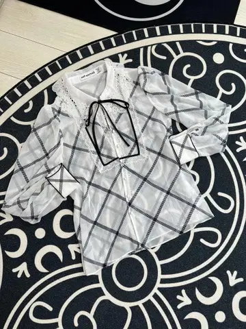 self-portrait 체크 무늬 셔츠 US 2