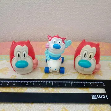 레어 렌과 스팀피 스팀피 피규어 3개 세트 Vintage