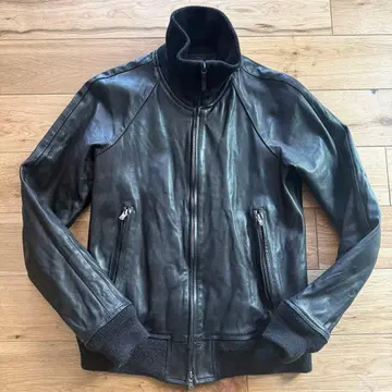 비리디안 가죽 저지 블루종 1