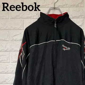 리복 90s 트랙 자켓 자수 로고 M 블랙 1960