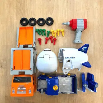 세일! 토미카 DIY 조립 액션! 커리어카 & 카고 제트 세트