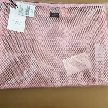 STANDARD SUPPLY 메쉬 스퀘어 파우치 핑크