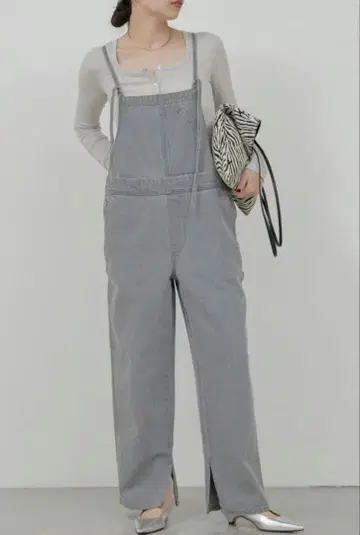 개럴개런트 데님 멜빵 바지 그레이 올인원 오버롤