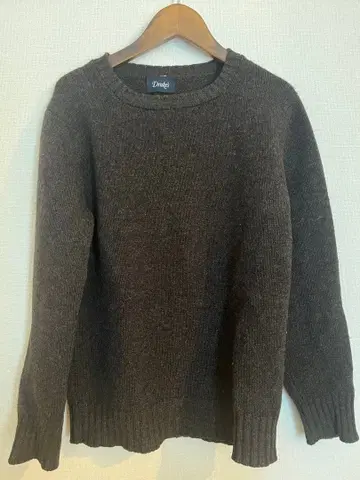 Drake's 브라운 니트 스웨터 드레익스