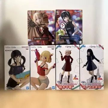 리코리스 리코일 피규어 6종