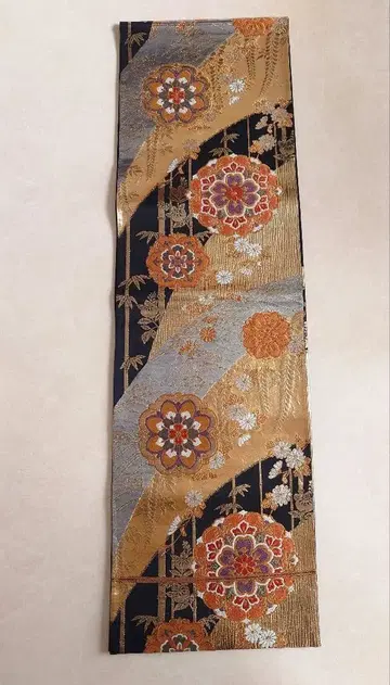 고급 후쿠로 오비 기모노 순수 실크 포멀 후리소데 성인식