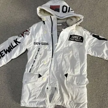 AVIREX SPACE PROJECT 화이트 다운