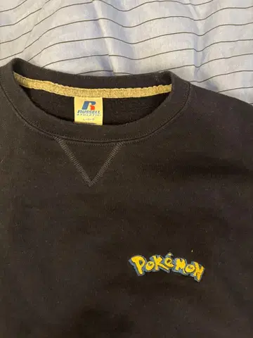 00s 러셀 Russell 포켓몬 네이비 맨투맨 구제 의류