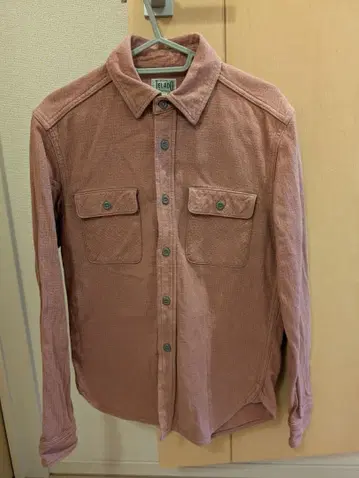 JELADO 숏 기장 플란넬 셔츠 플럼