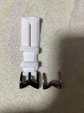 가가 밀라노 고무 벨트 화이트 크로노그래프 48mm 스프링 핀 포함 세트