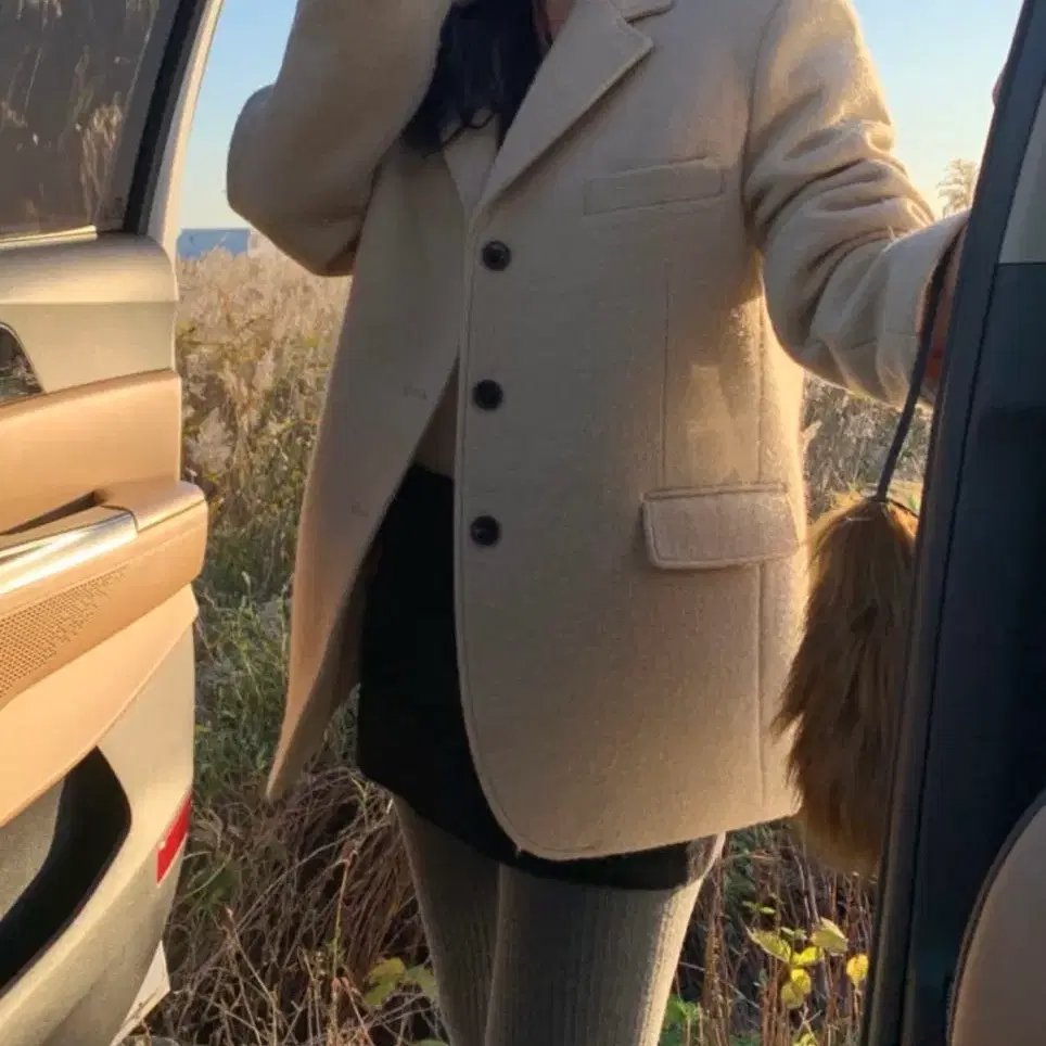 Tudment Classic Wool Half Coat Cream S #TTUDEMENT,#튜드먼트,#튜드