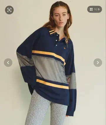 Mesh Fabric Combination Rugby Shirt