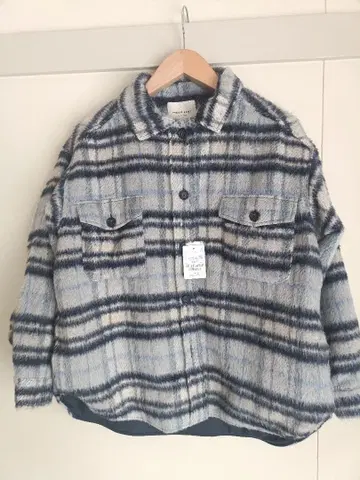 FREAK'S STORE 체크 샤기 셔츠 아우터 프리 사이즈