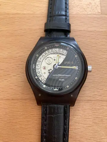 새상품 작동품 Seiko ALBA 오토매틱 스켈레톤