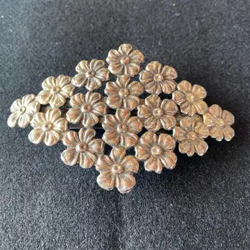 꽃 모티브 브로치 금속제 MADE IN 프랑스