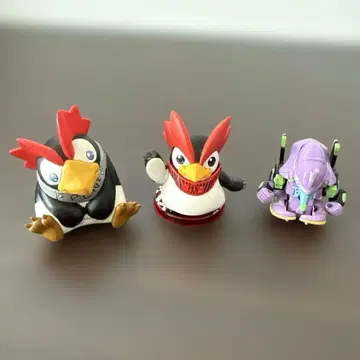 에반게리온 펭귄 피규어 푸치에바 초호기 피규어 3체 세트