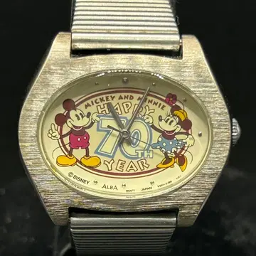 배터리 교환 완료 알바 ALBA 디즈니 70주년 34mm 여성용 손목시계