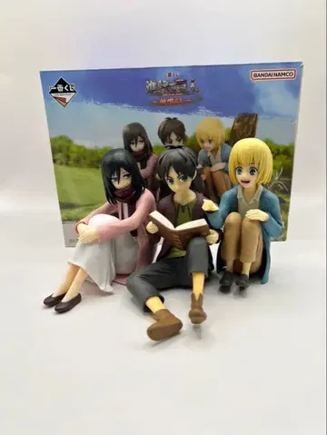 제일복권 진격의 거인 지진 A상 엘렌 미카사 알민 피규어