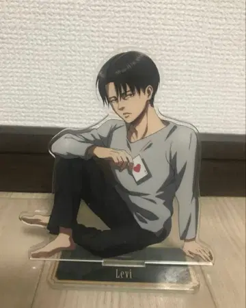 진격의 거인 카드놀이 테마 아크릴 스탠드 리바이 병장 하트 에이스