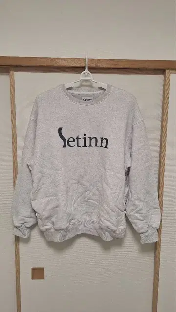 Setinn 투어 크루 스웨트 그레이 L 사이즈