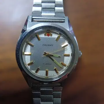 ORIENT 수동 와인딩 시계 실버 17석 앤티크