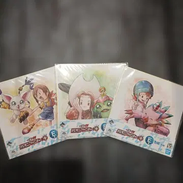 디지몬 어드벤처 여자 팀 색지 세트 소라 이미미 이슬이